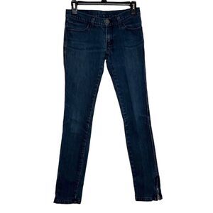 Ksubi Jeans Skinny Leg Blue Denim Womens Designer Zip Leg US Size 27